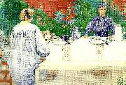Carl Larsson vid frukostbordet Germany oil painting artist